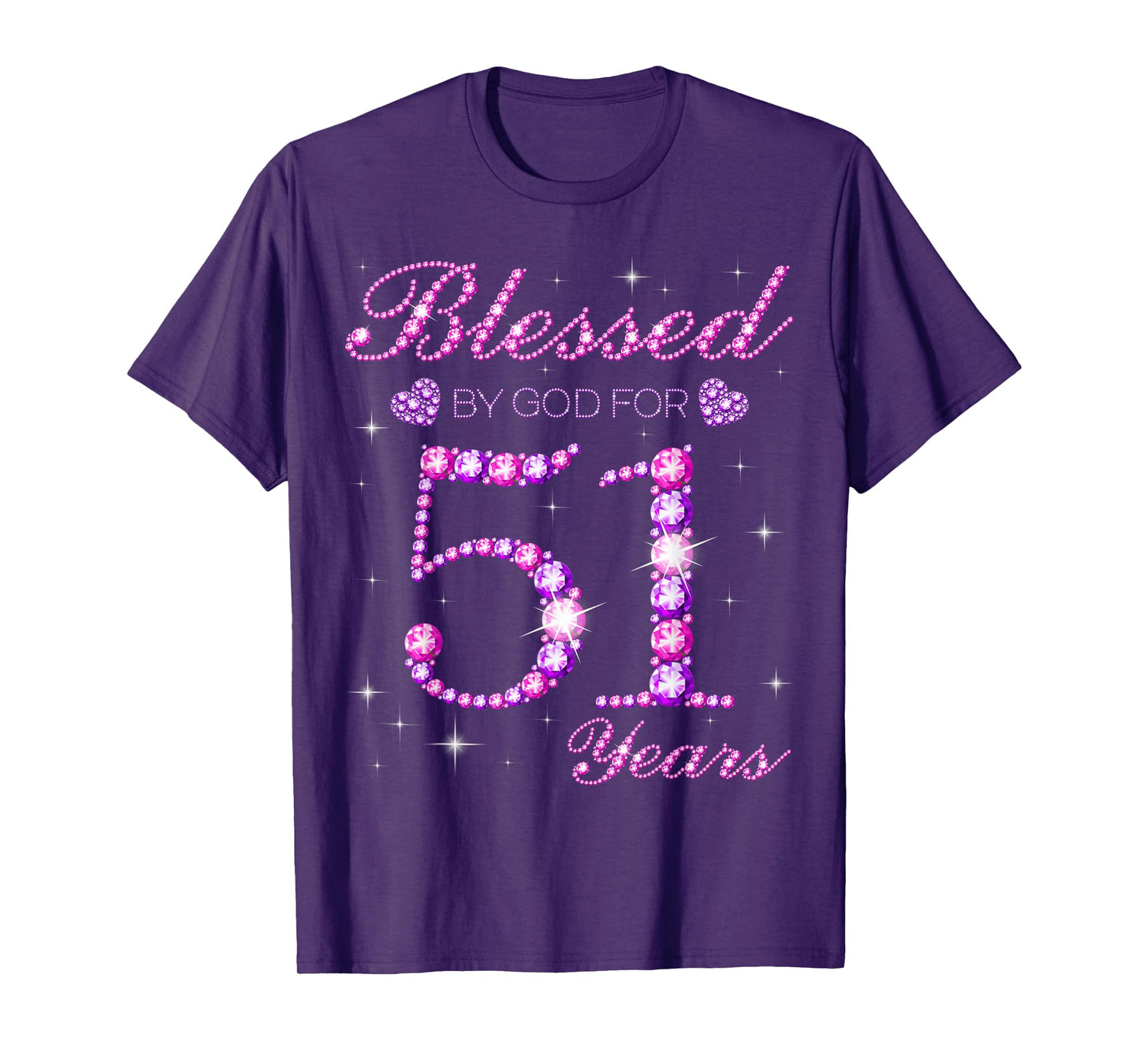 Blessed by God for 51 Years Old 51st Birthday Party T-Shirt