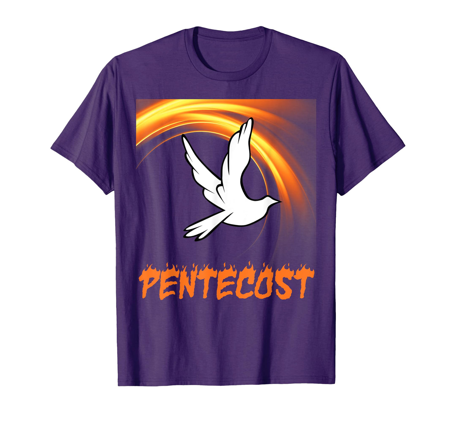 Pentecost Doves Fire Flame Holy Spirit T-Shirt
