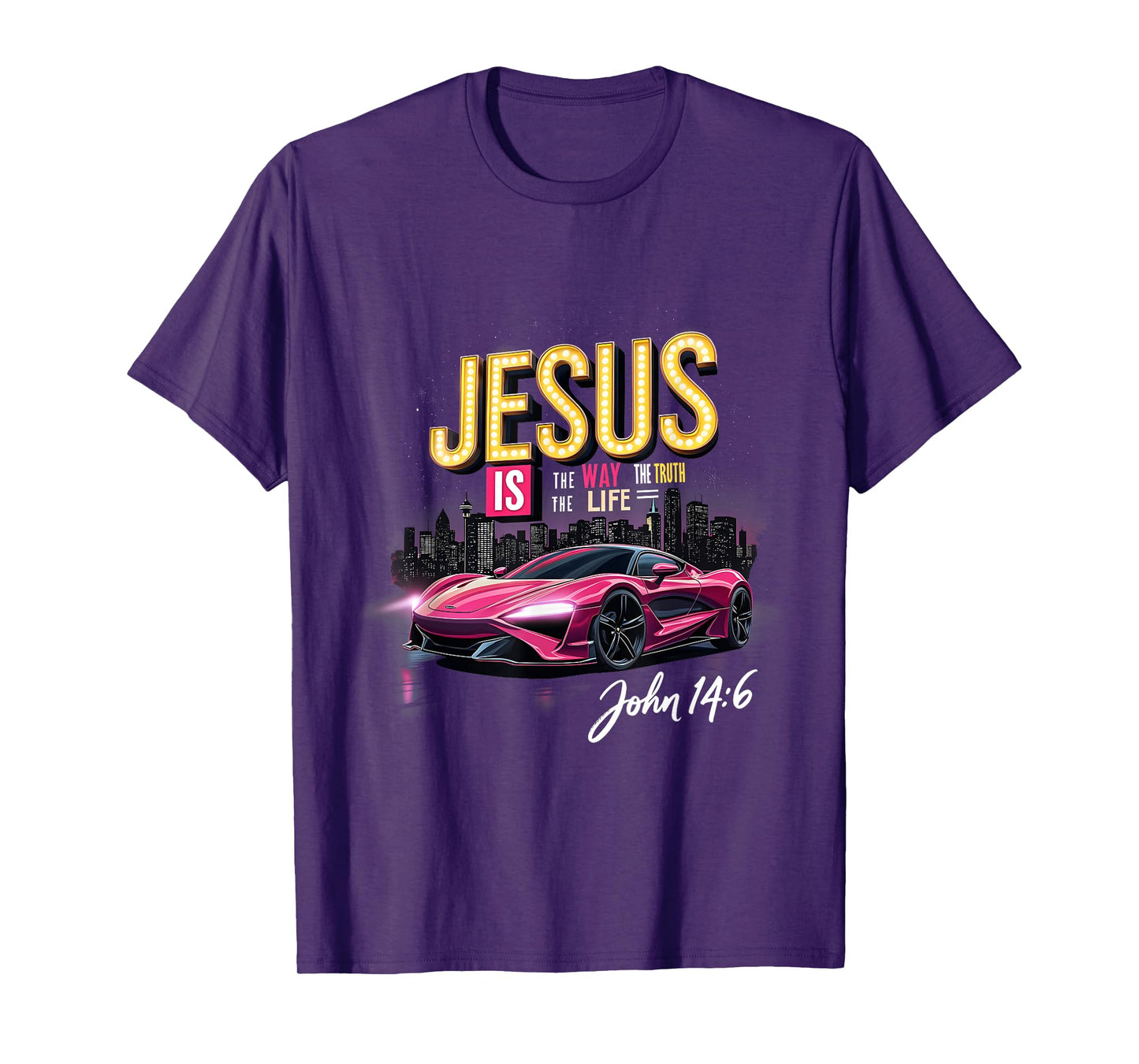Jesus The Way The Truth The Life John 14:6 Faith Graphic T-Shirt