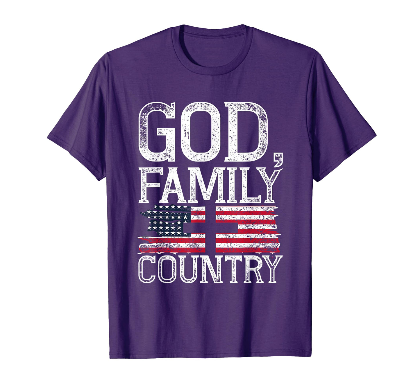 Patriotic Christian American Pride Christianity Faith Prayer T-Shirt