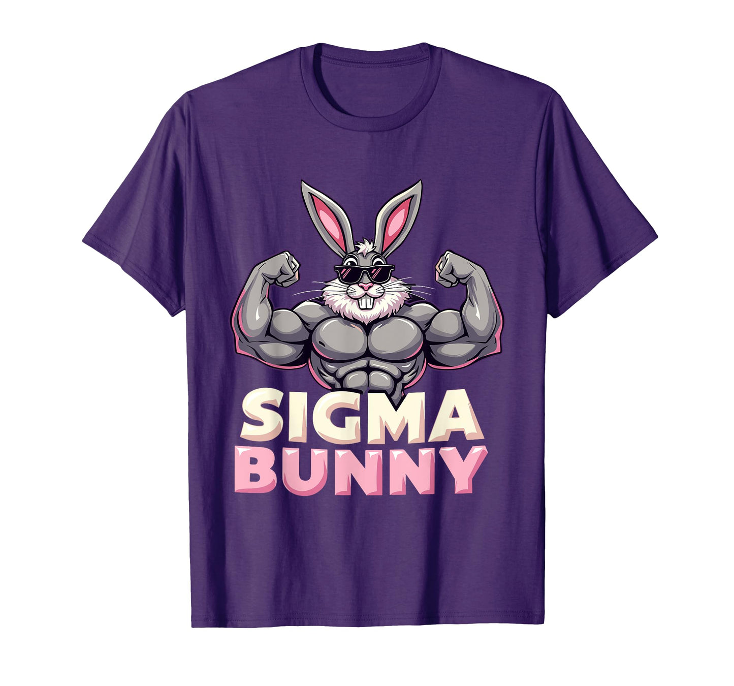 Jacked Sigma Easter Bunny 2025 Rizzler T-Shirt