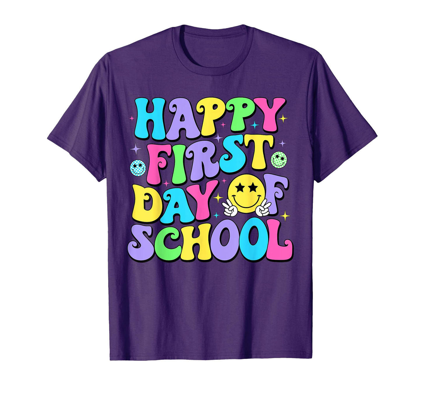Happy First Day Of School Shirts Teacher Kids Back To School T-Shirt