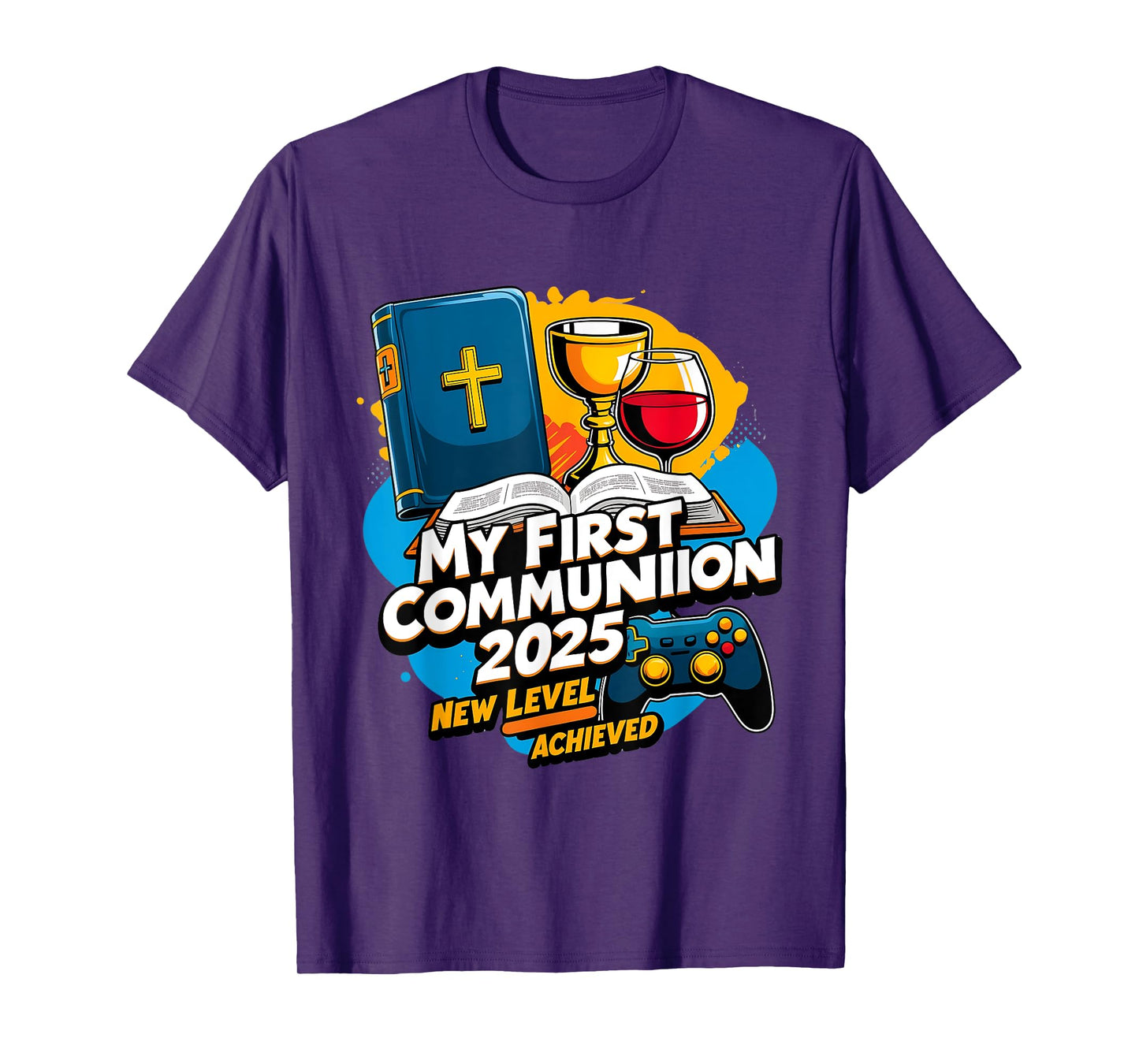 My 1st First Communion 2025 Video Game Controller Boys Girls T-Shirt