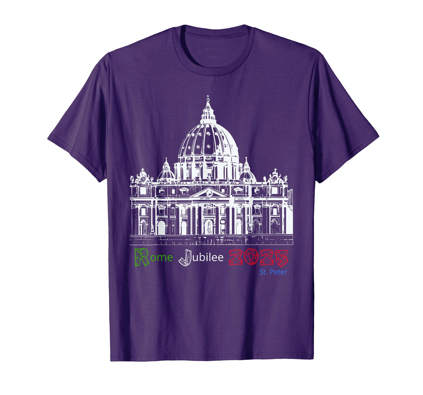 Rome Jubilee Pilgrims of Hope 2025, Vatican T-Shirt