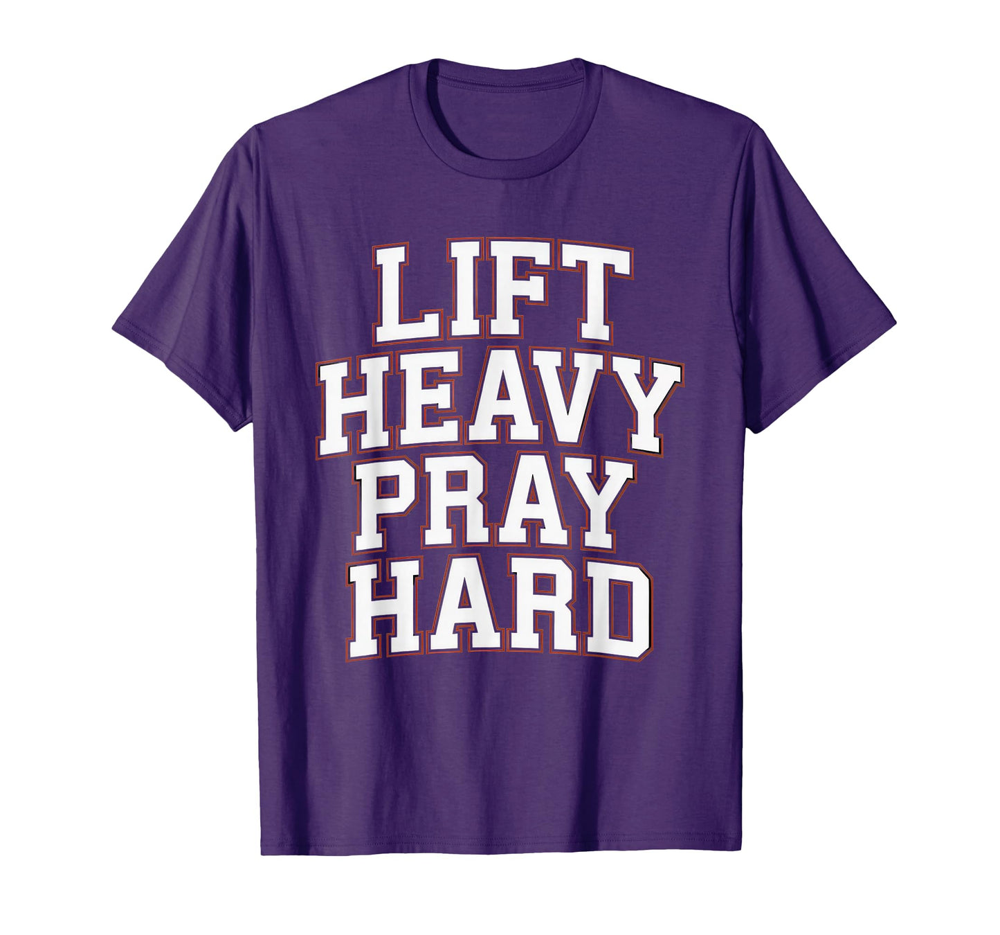 Lift Heavy Pray Hard Tshirt Gym Christian Gift Jesus Faith T-Shirt