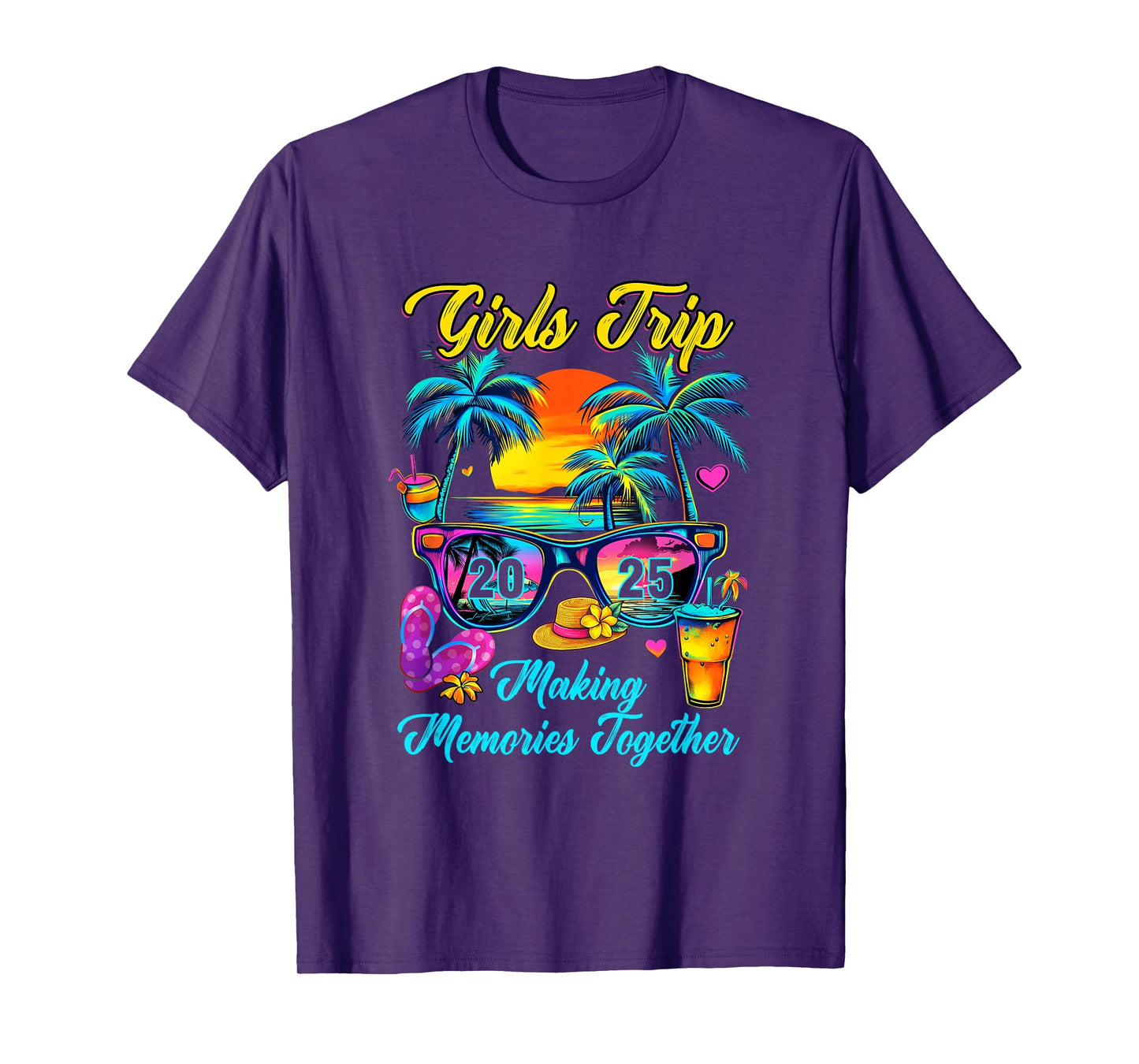Girls Trip 2025 Making Memories Matching Vacation 2025 T-Shirt