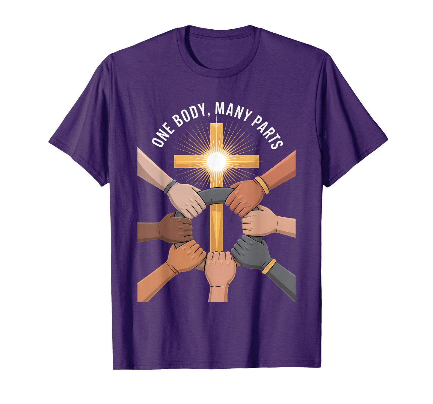 One Body Many Parts Christian Faith Unity T-Shirt