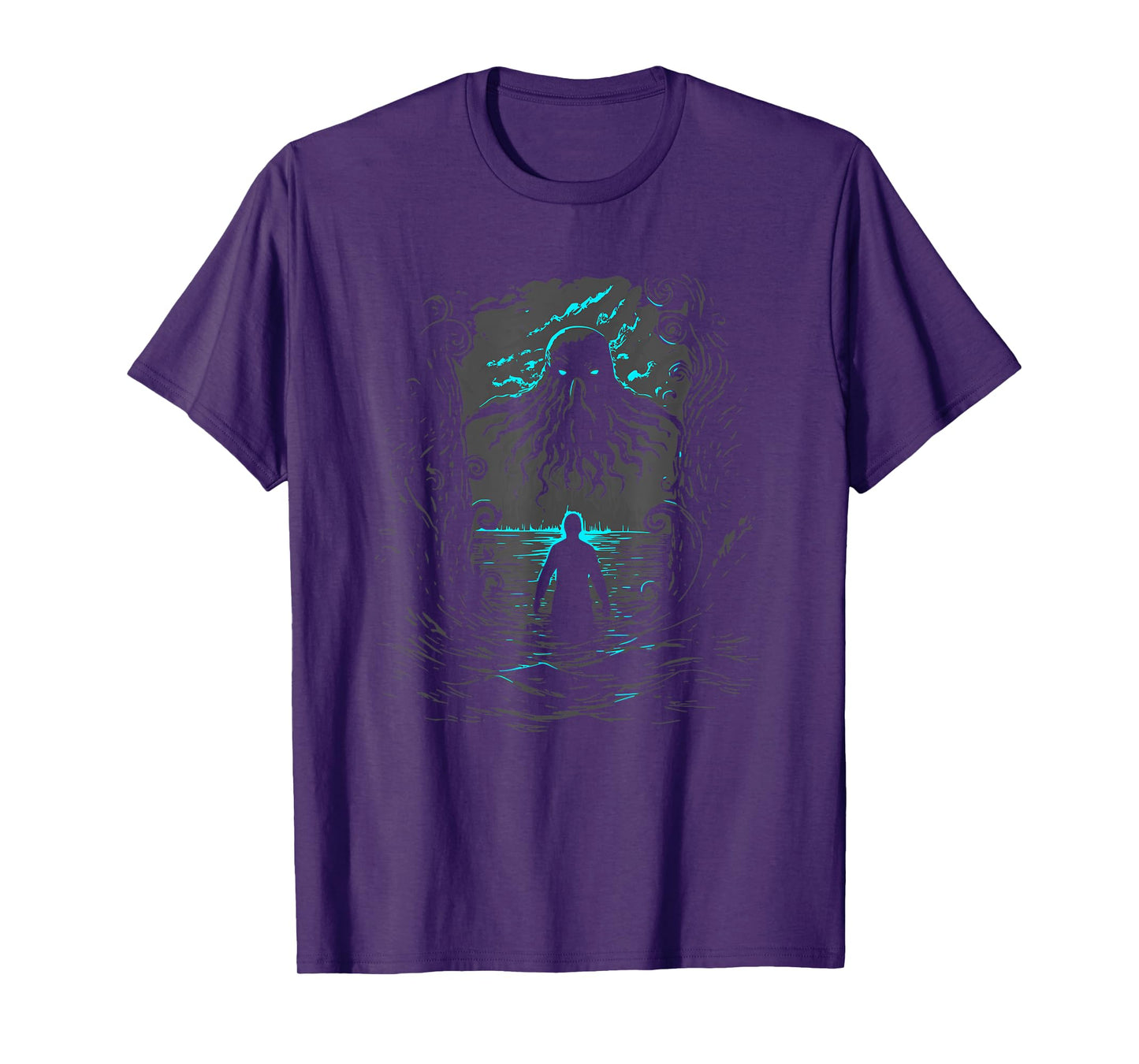 Vintage Cthulhu Cryptid Monster Lovecraft Horror Graphic T-Shirt