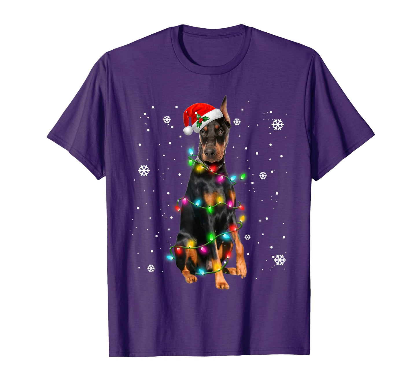 Doberman Pinscher Dogs Tree Christmas Sweater Xmas Pet Dog T-Shirt