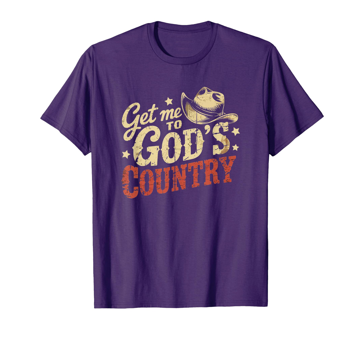 Get Me To God’s Country Retro Faith T-Shirt