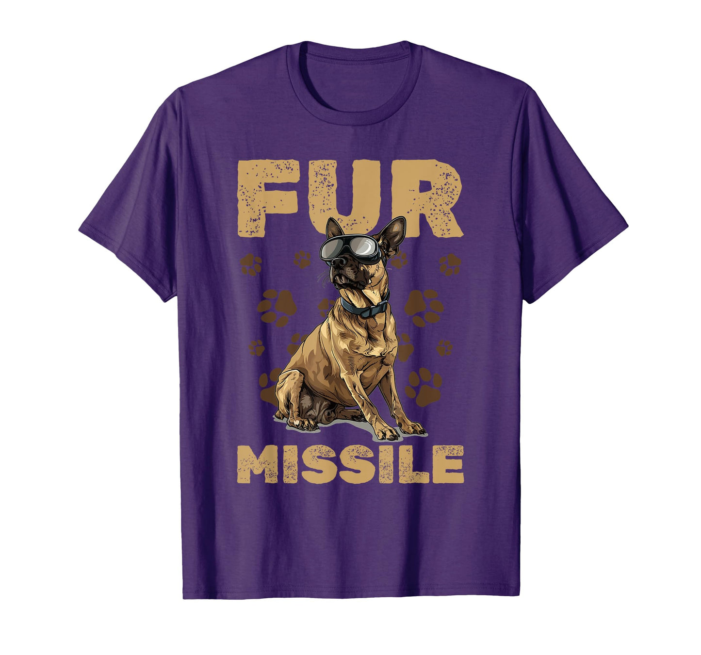 Belgian Malinois Dog Breed Fur Missile T-Shirt for Men Women Girls Kids