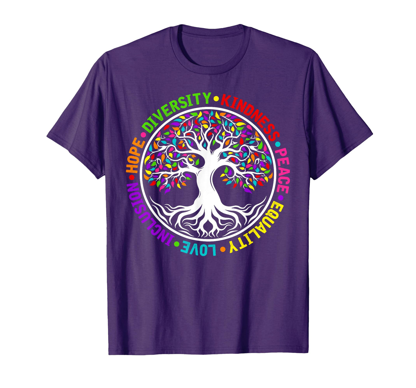 Kindness Peace Equality Love Inclusion Hope World Peace Day T-Shirt