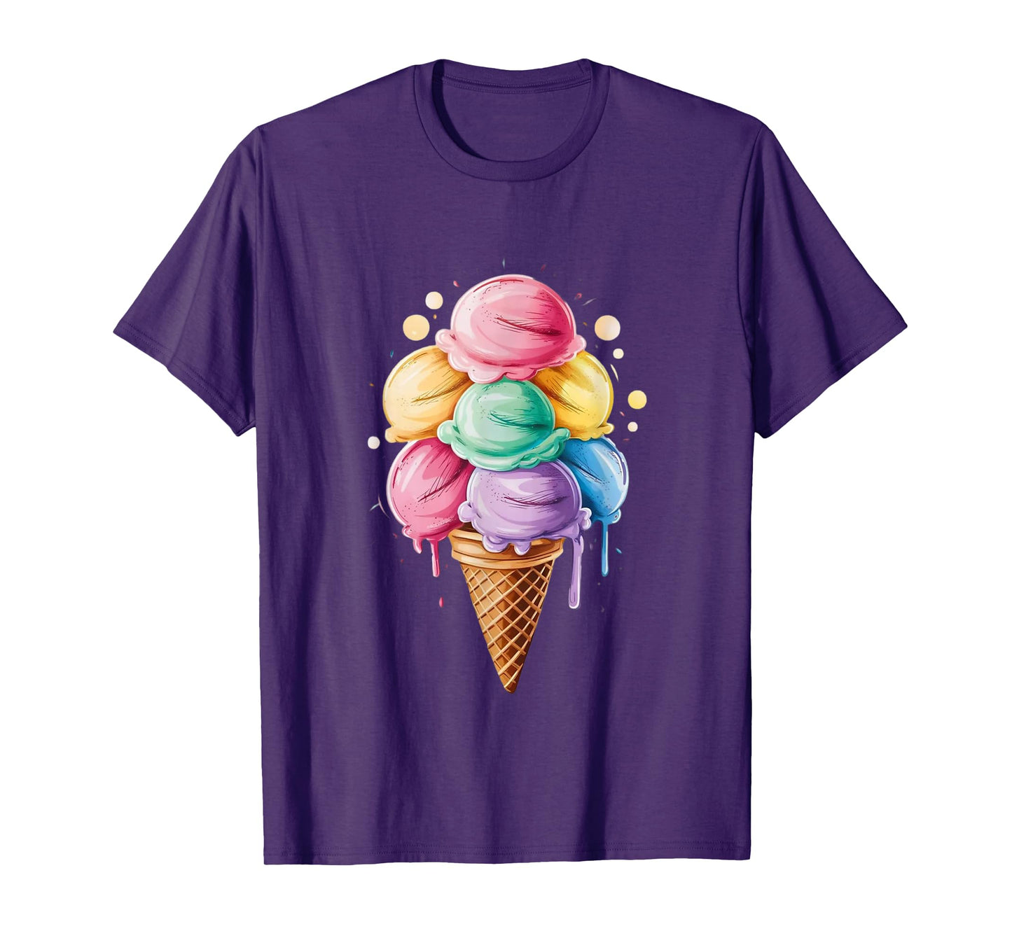 Ice Cream Gift for Girls & Women - Ice Cream Cone T-Shirt