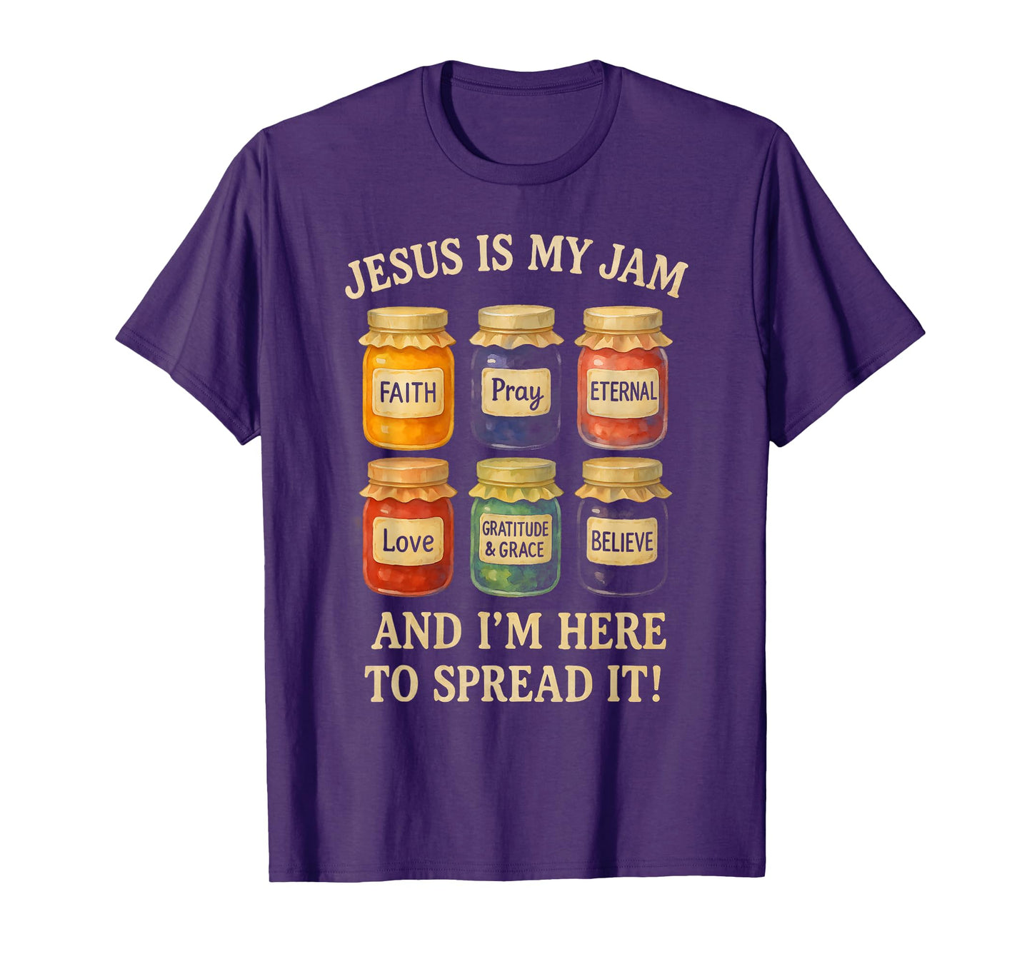 Jesus Is My Jam Christian Faith Religious Bible Verse God T-Shirt