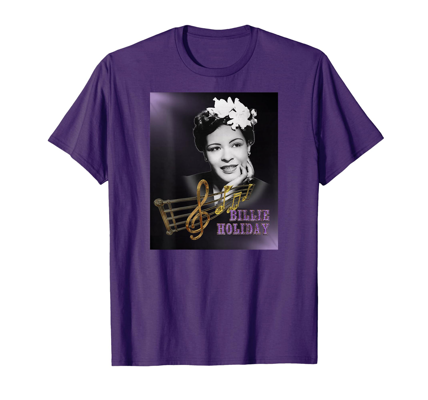 Billie Holiday_004_Back Printed T-Shirt