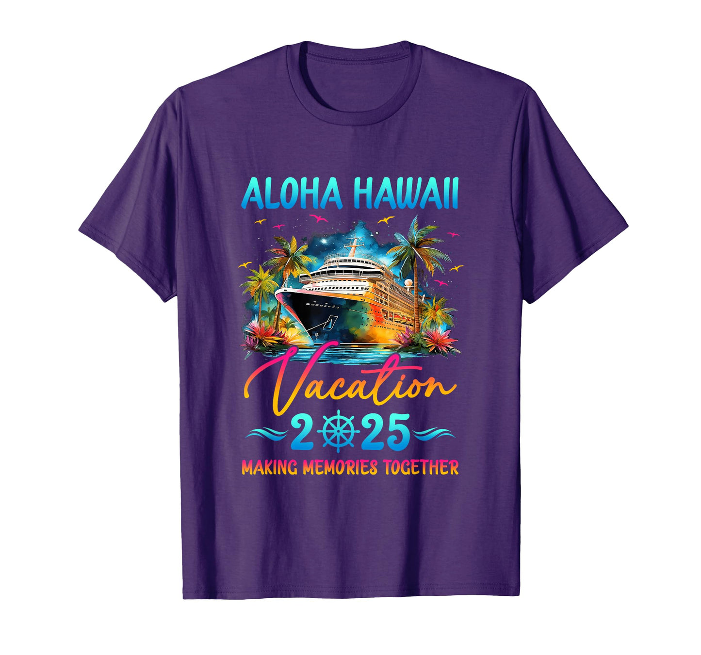 Aloha Hawaii Family Vacation 2025 Matching Group Summer T-Shirt