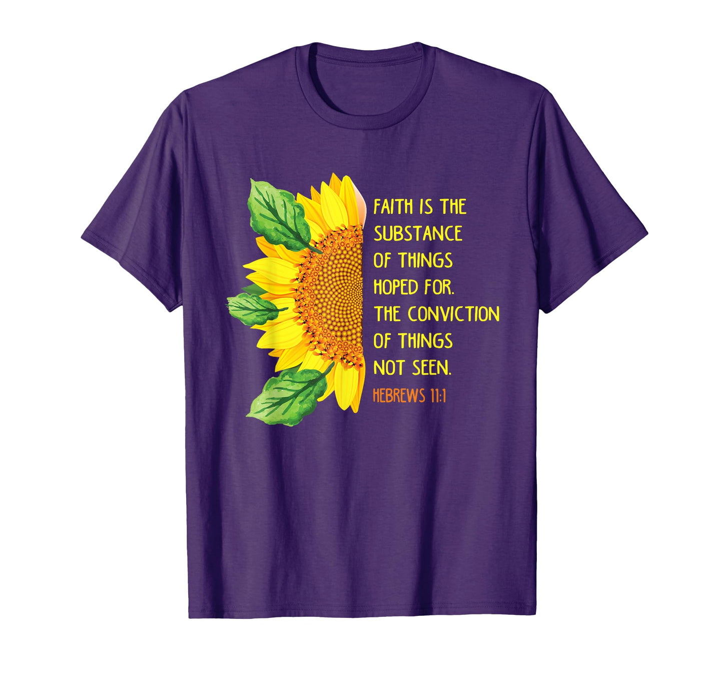 Hebrews 11:1 Christian Bible Verse Religious T-Shirt