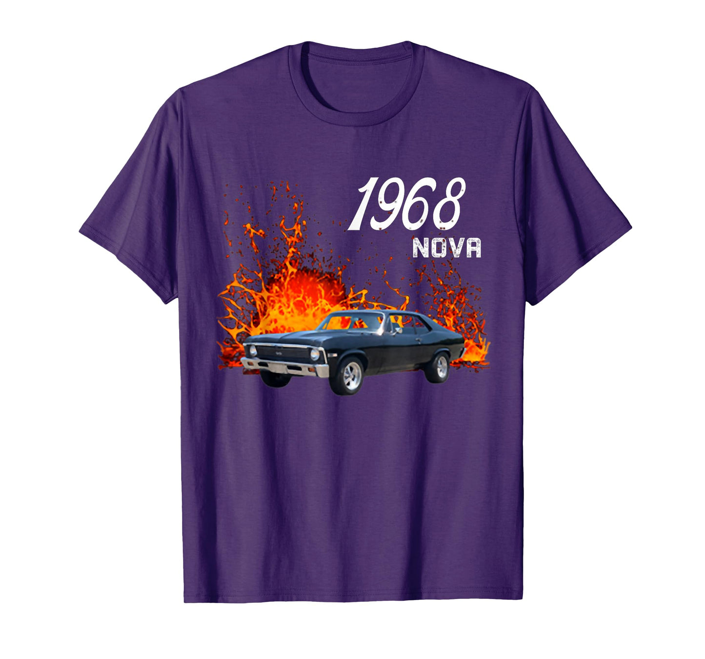 1968 68 Chevys Nova 2 Classic Car Old School Muscle Car T-Shirt