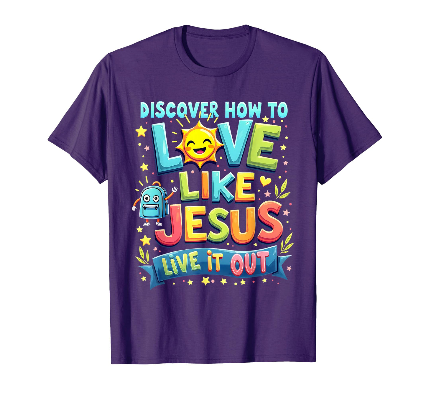 Live it Out Bible School Christian Youth Camp VBS 2025 T-Shirt