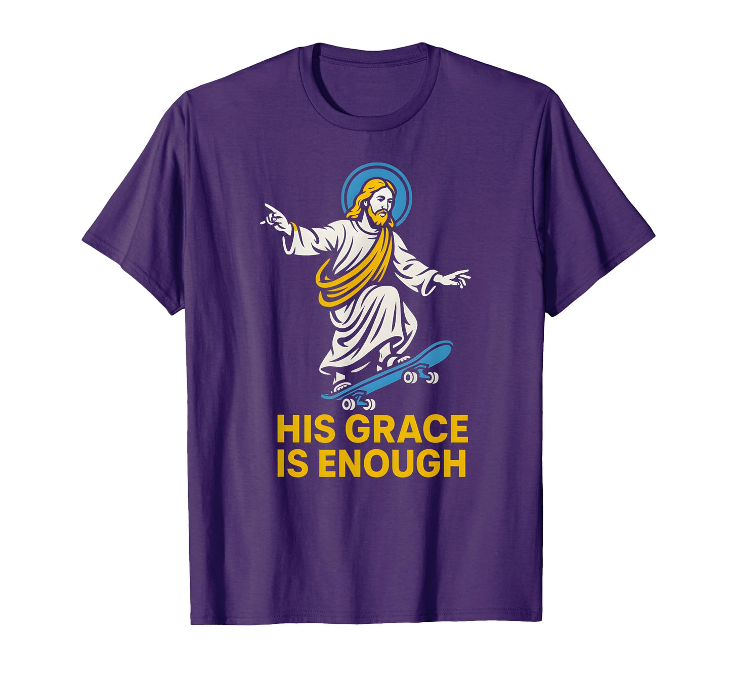 Christian Parody His Grace is Enough Retro Womens Faith T-Shirt