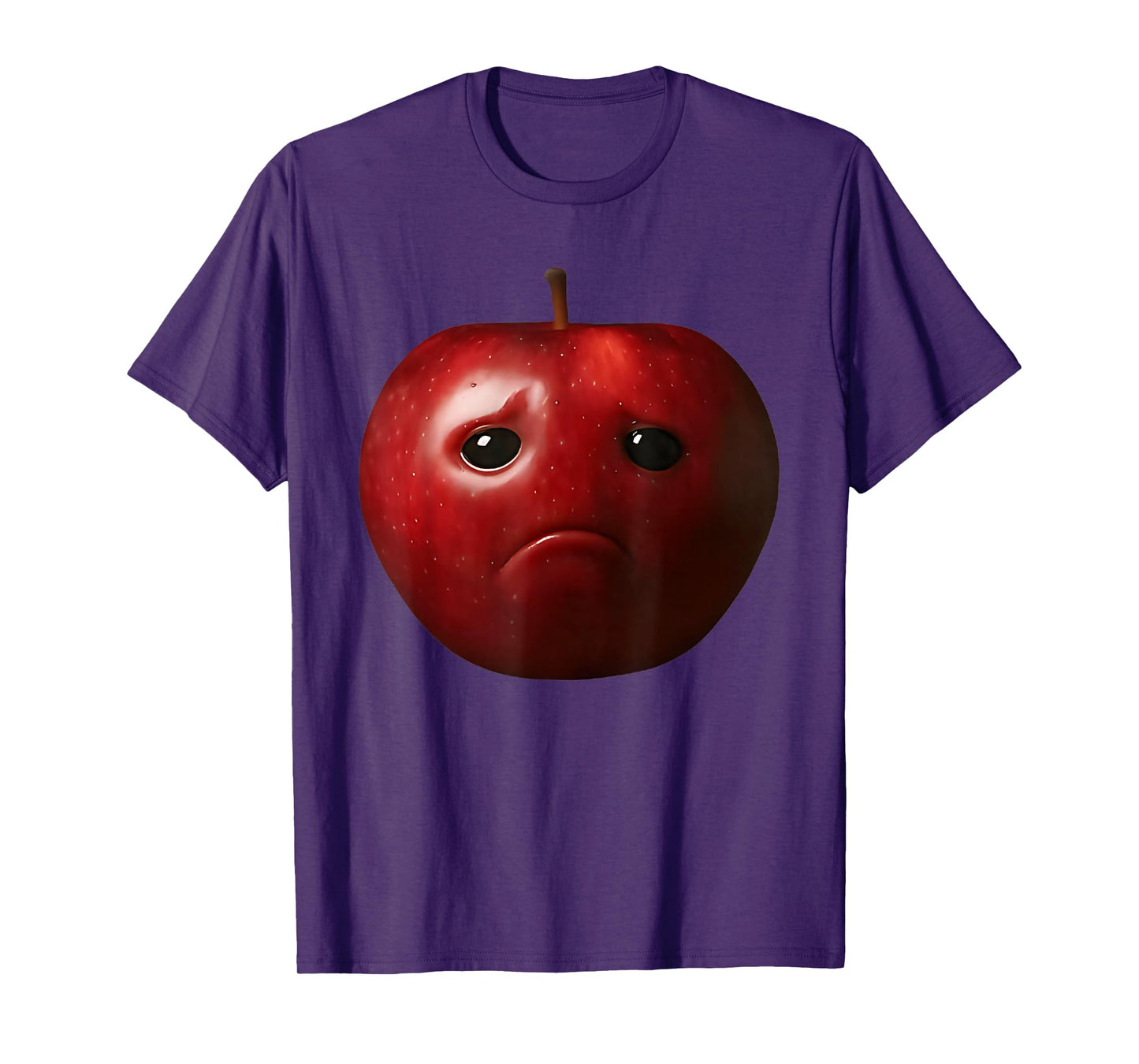Funny Silly AI Apple Gen Z Meme Brainrot Humor Fruit Lovers T-Shirt