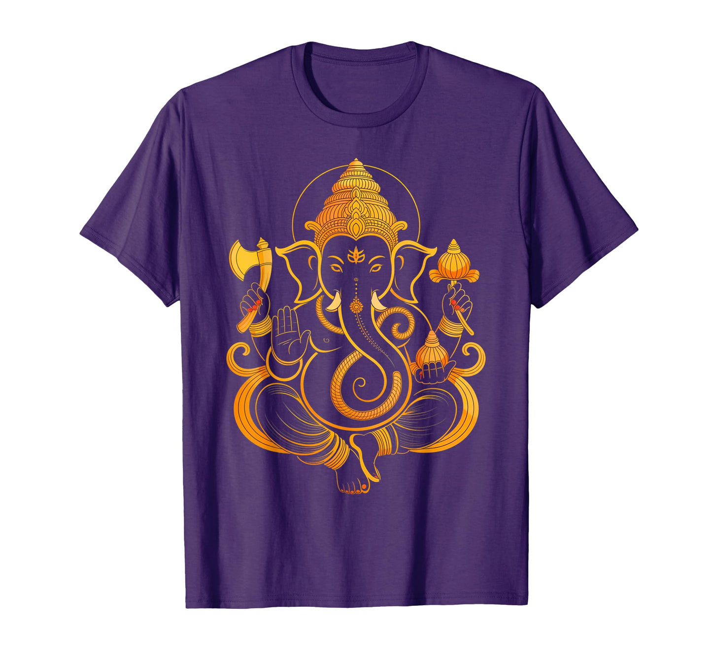 Hindu Ganesha Puja Elephant God India Meditation Yoga Murti T-Shirt