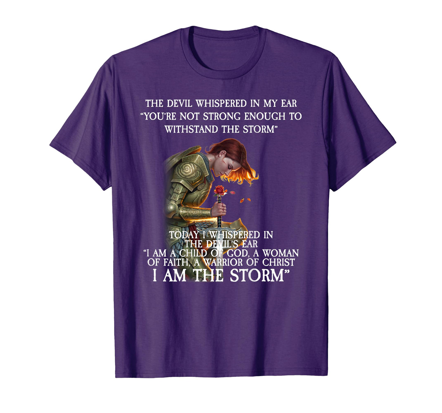 I Am A Child Of God A Woman Of Faith T-shirt DESIGN on BACK