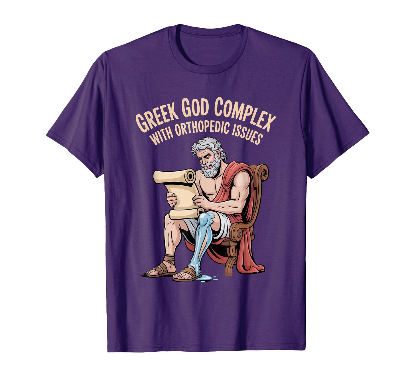 Greek God Achilles Humor for Orthopedic Recovery T-Shirt