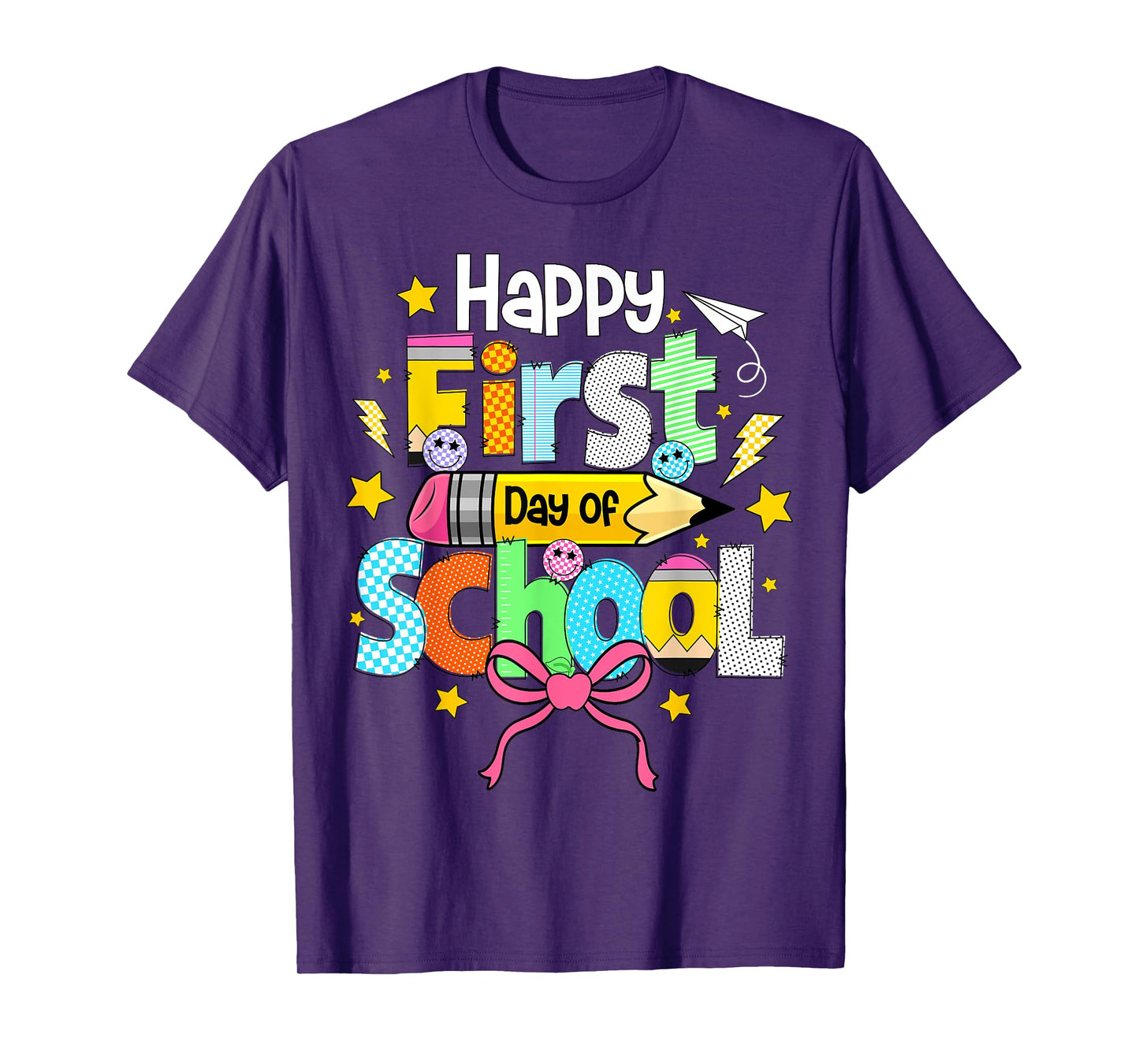 Happy First Day Of School Shirts Teacher Kids Back To School T-Shirt