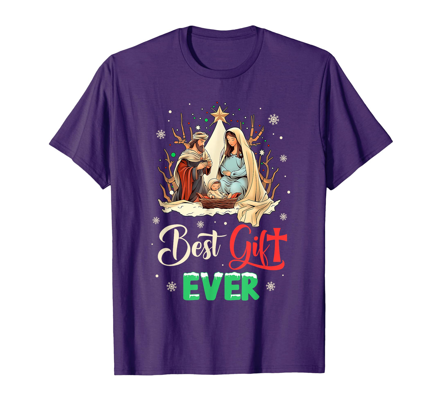 Best Ever Christmas Cool Jesus Nativity Scene Christian T-Shirt