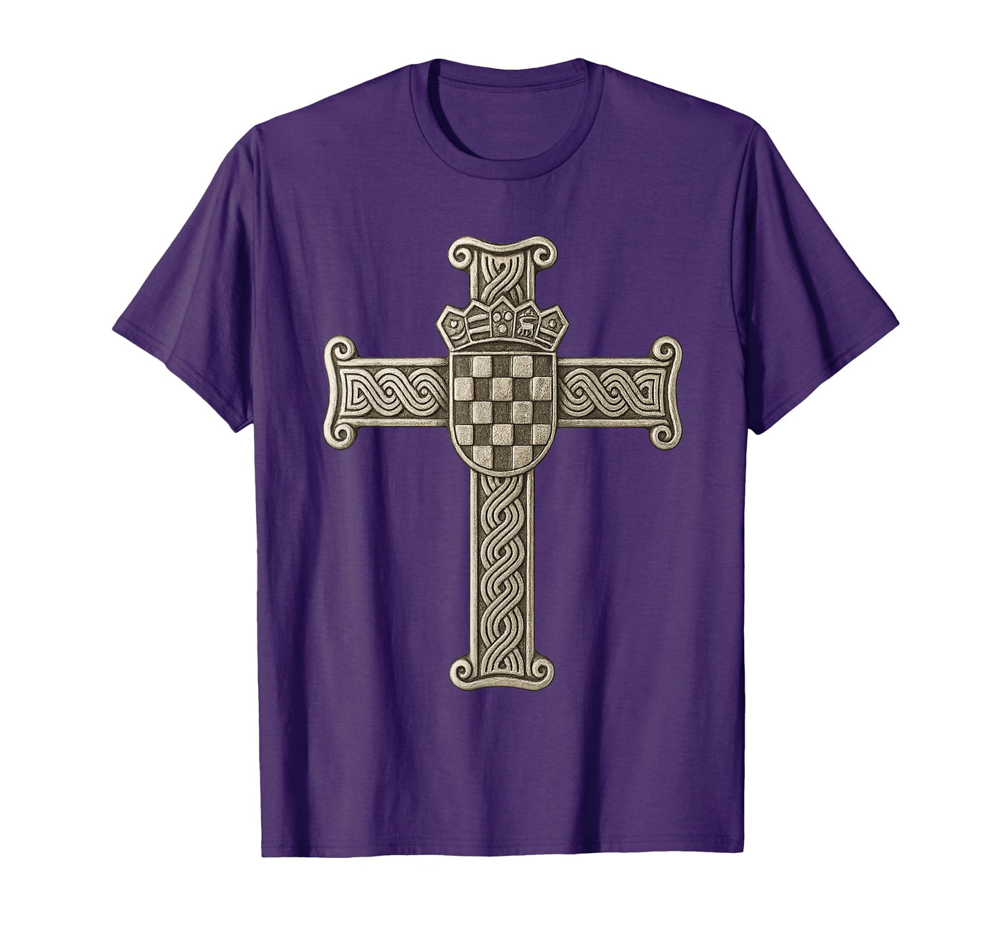 God and Croatia - Croatian cross T-Shirt