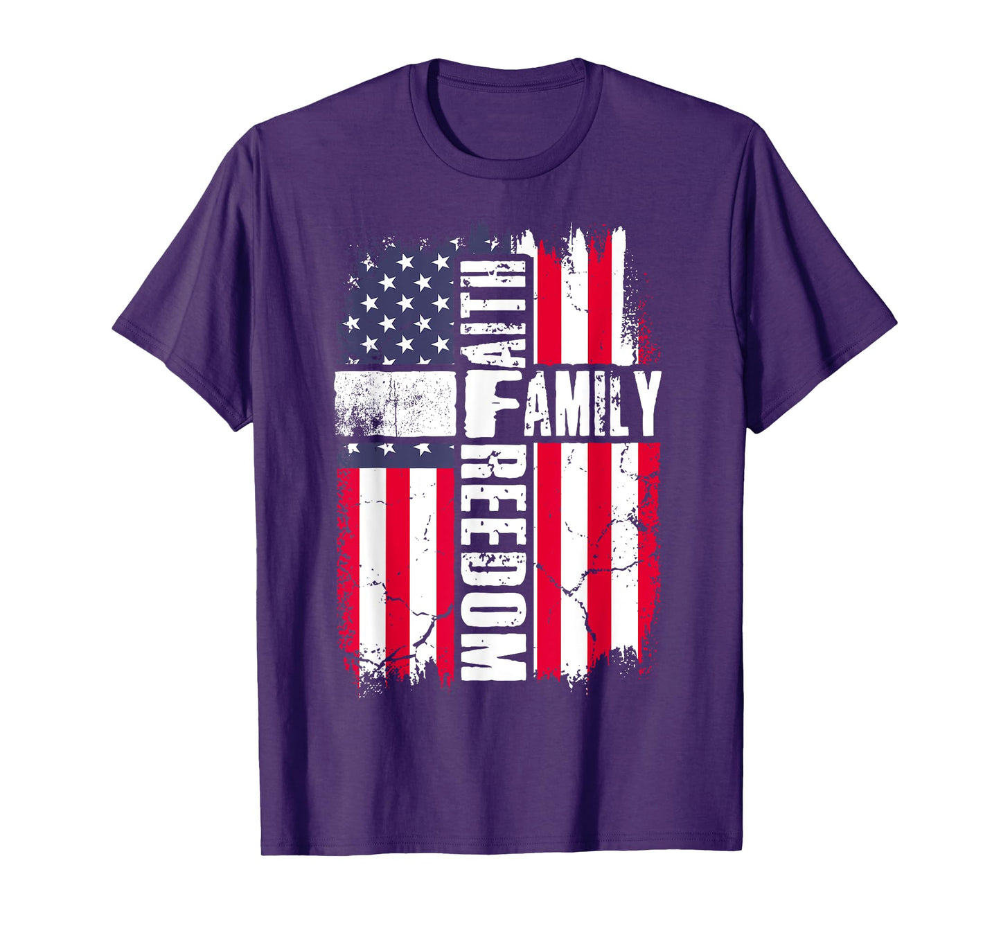 Faith Family Freedom - Patriotic Christian Jesus Bible Psalm T-Shirt