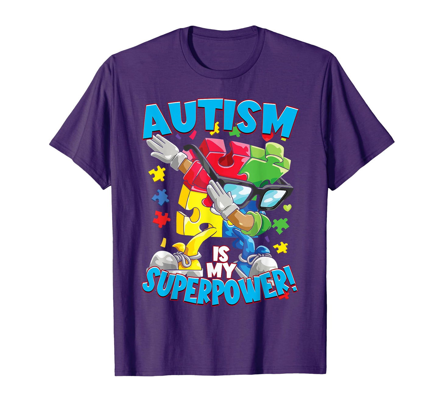 Funny Puzzle Piece Autism Awareness Women Men T-Shirt
