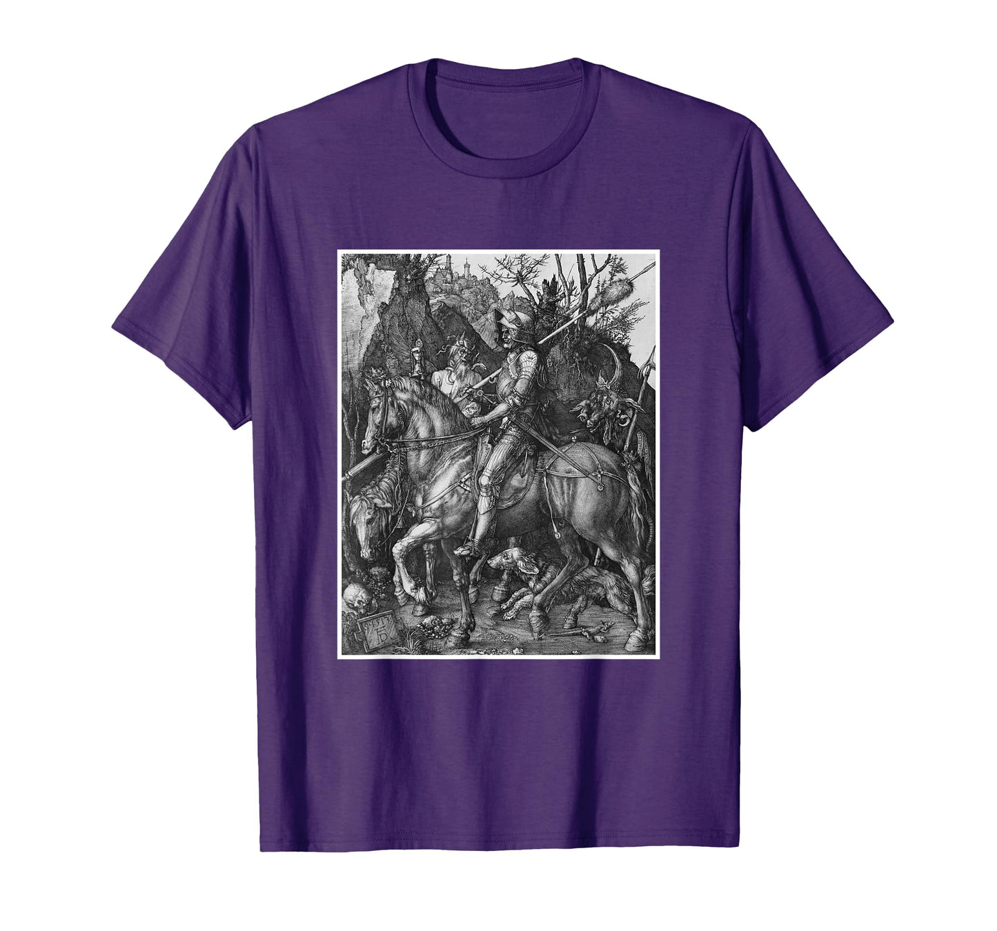 Medieval Knight Death & The Devil Art History Albrecht Durer T-Shirt