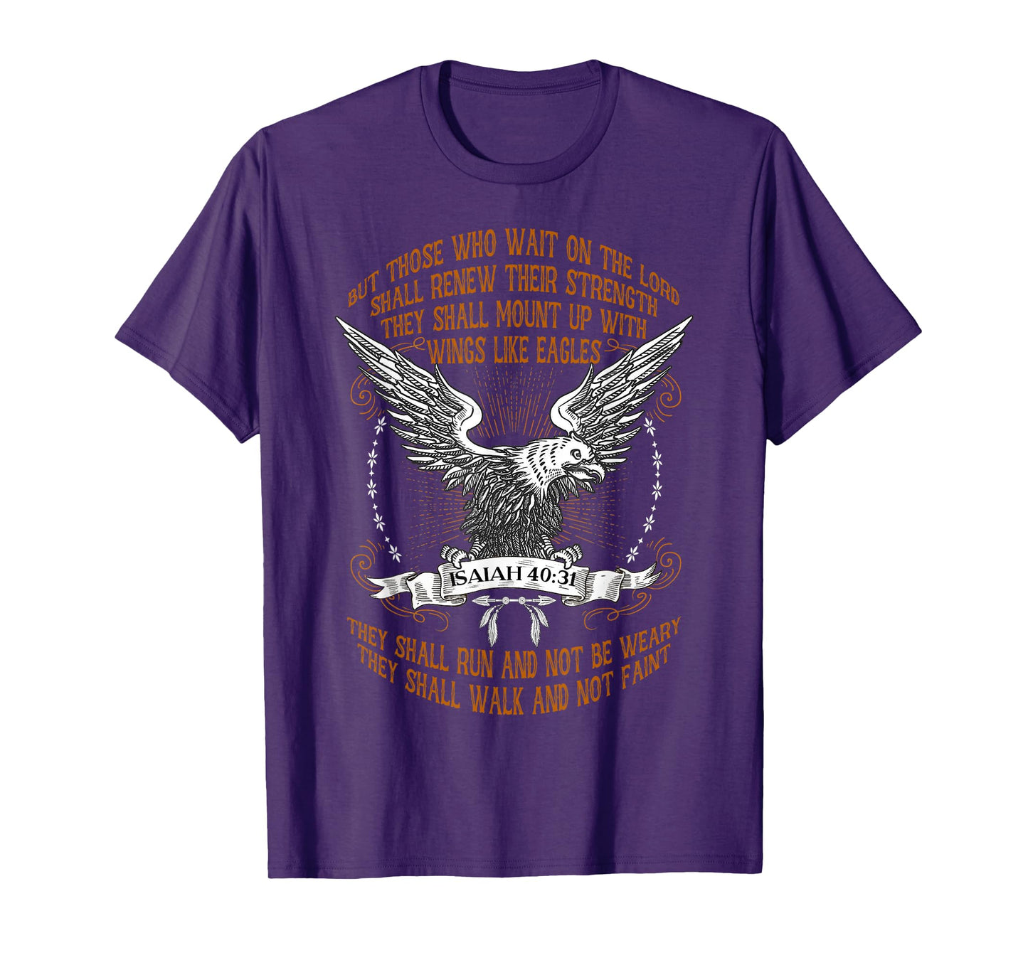 Mount Up With Wings Like Eagles Isaiah 40:31 Christian Bible T-Shirt