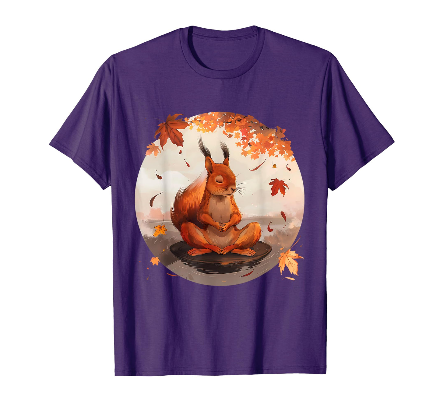 Meditation Squirrel Animal Art Spirituality Yoga Buddhist T-Shirt