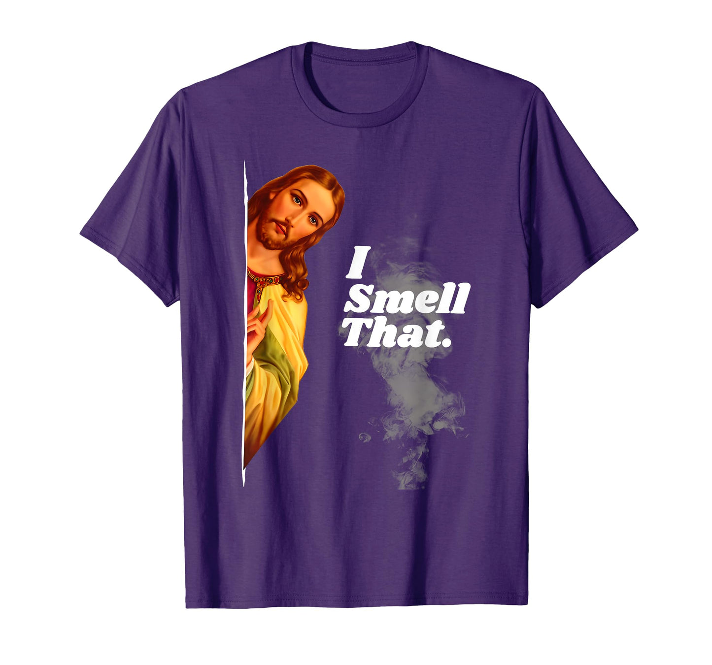 Funny Jesus I Smell That Religious Stoner Cannabis Marijuana T-Shirt