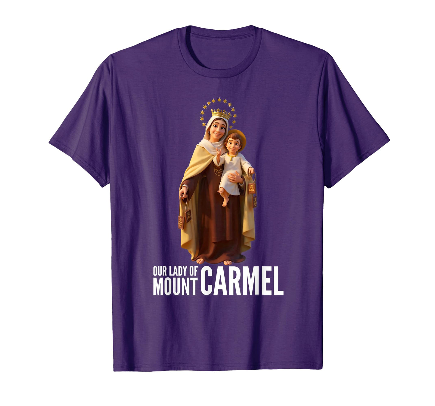 Our Lady of Mount Carmel Marian Catholic T-Shirt