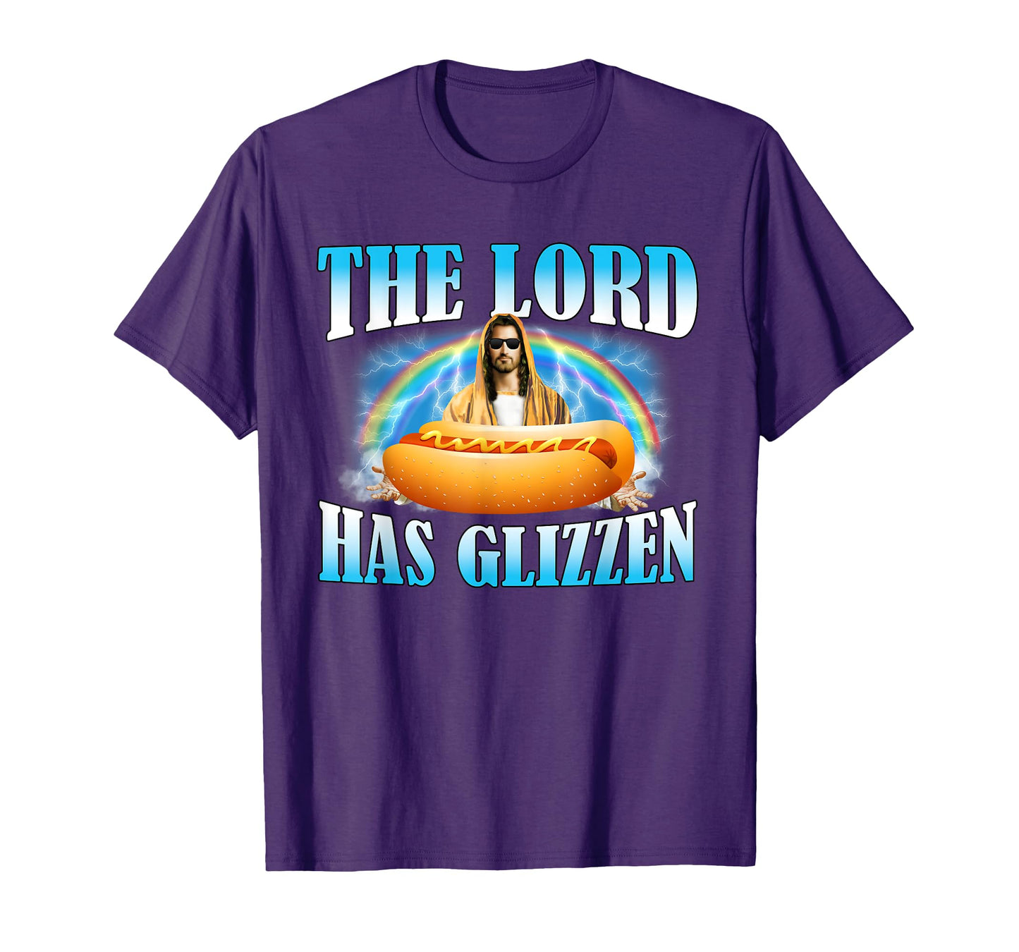 The Lord Has Glizzen Hotdog Food Jesus Funny Christian T-Shirt