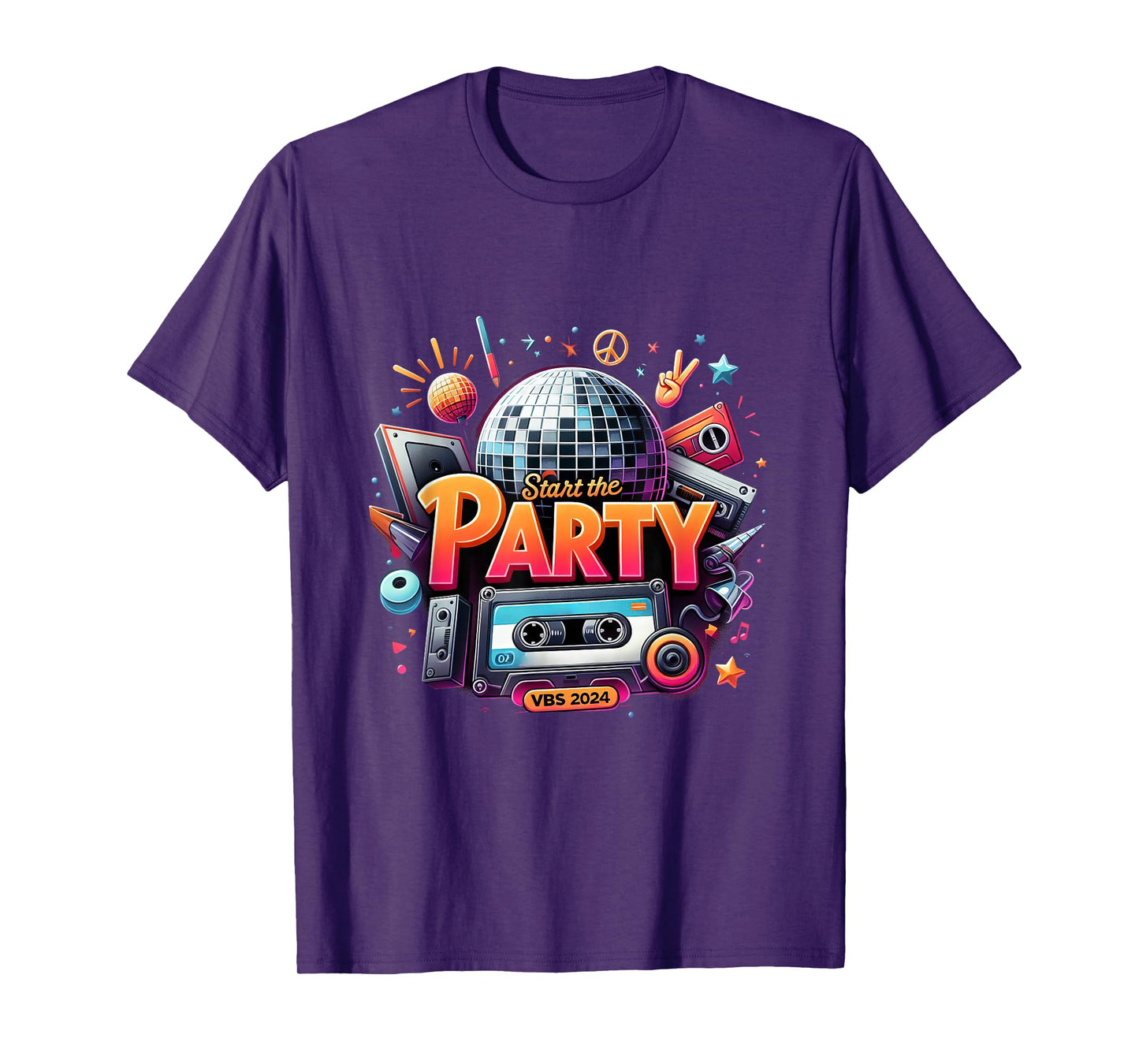 Start The Party Vacation Bible School 2024 Funny VBS 2024 T-Shirt