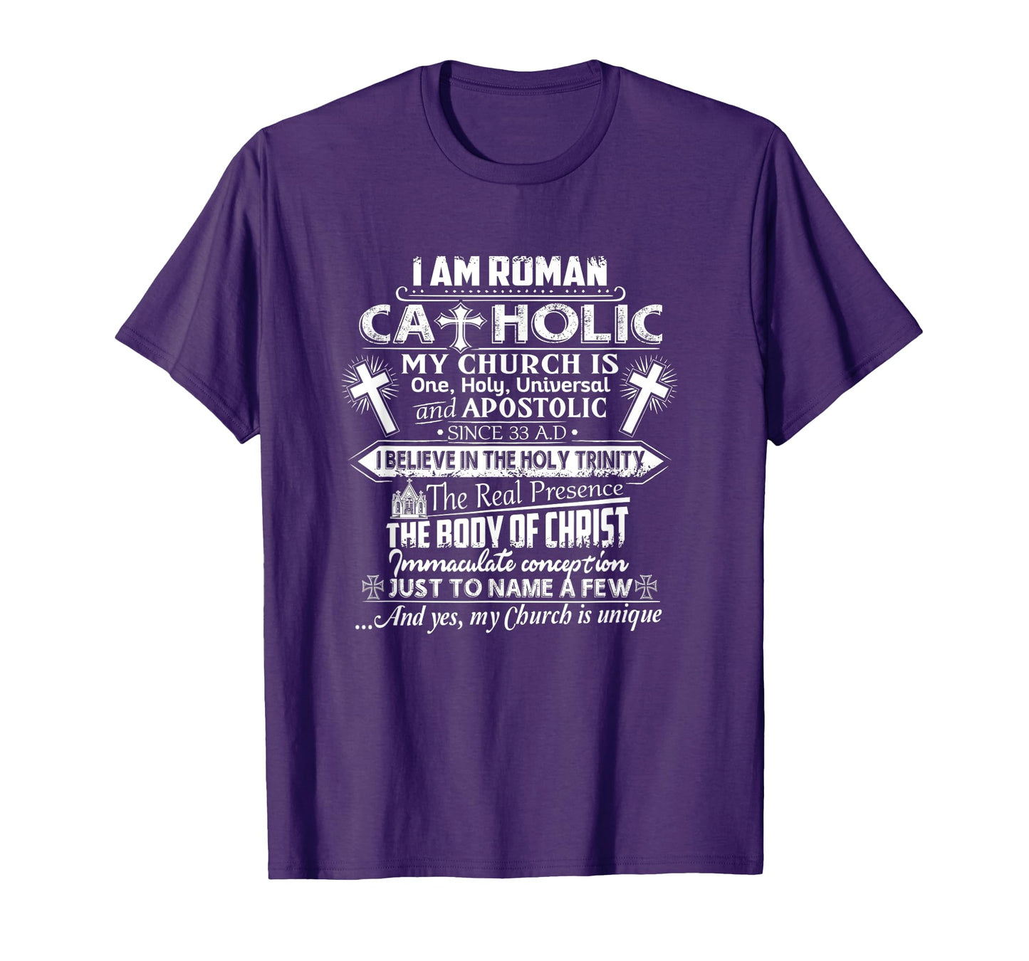 I Am Roman Catholic Yes My Church Is Unique Shirt T-Shirt