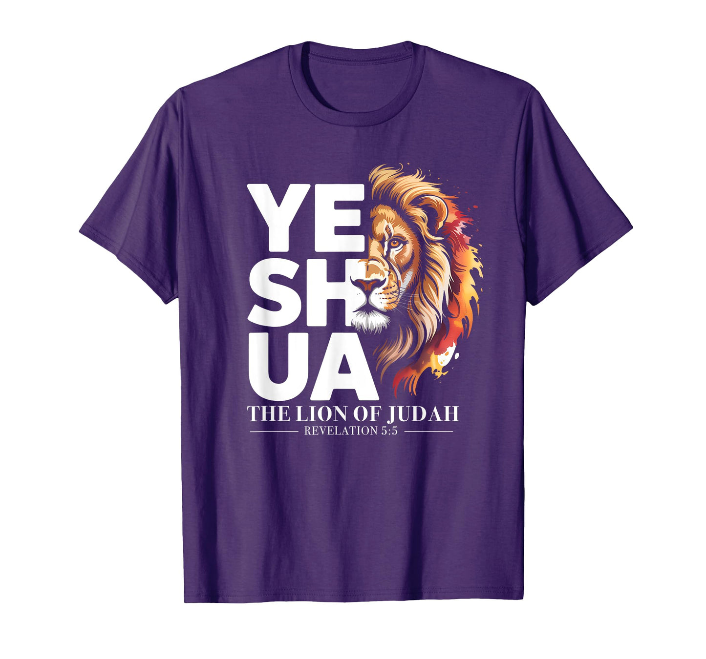 Yeshua Lion of Judah Jesus Christ God Bible Verse Revelation T-Shirt
