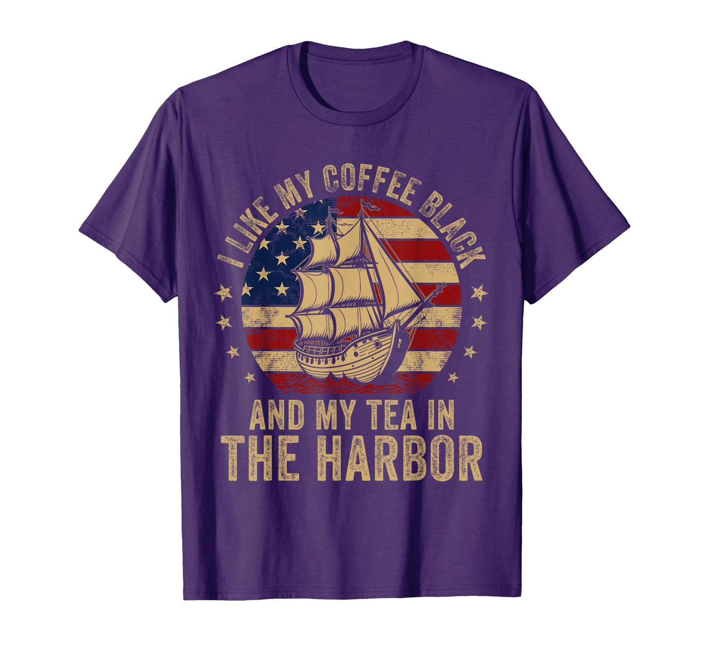 I Like My Coffee Black And My Tea in The Harbor History Meme T-Shirt