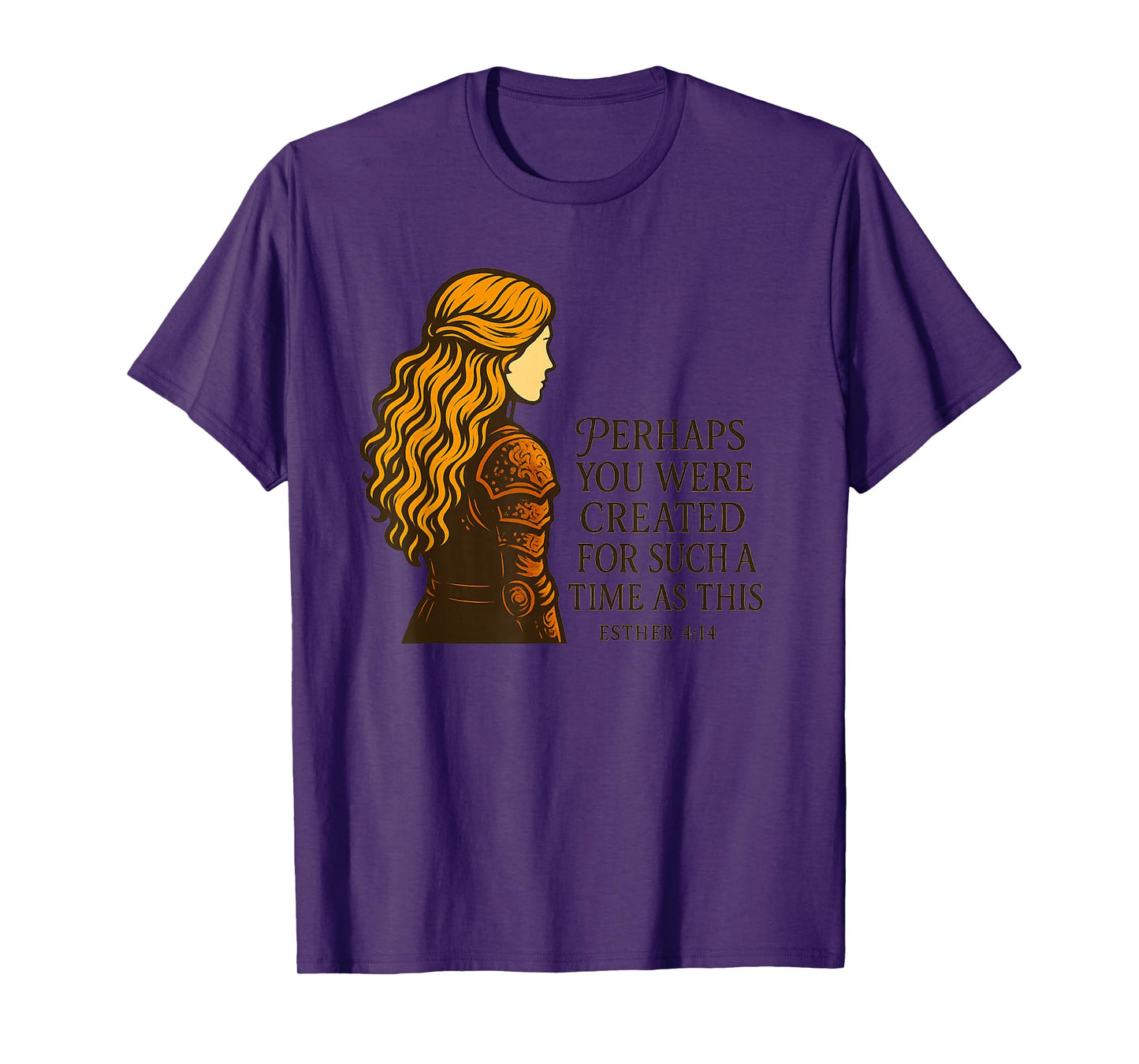 Esther 4:14 Warrior Woman Christian Bible Verse T-Shirt