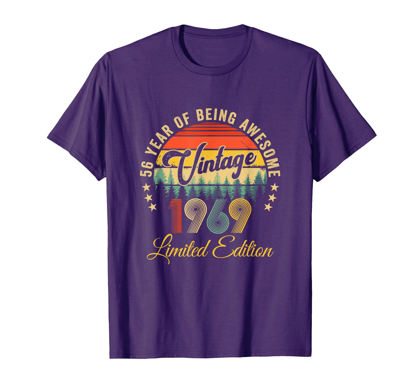 Vintage 1969 Limited Edition 56 Year Old 56Th Birthday T-Shirt