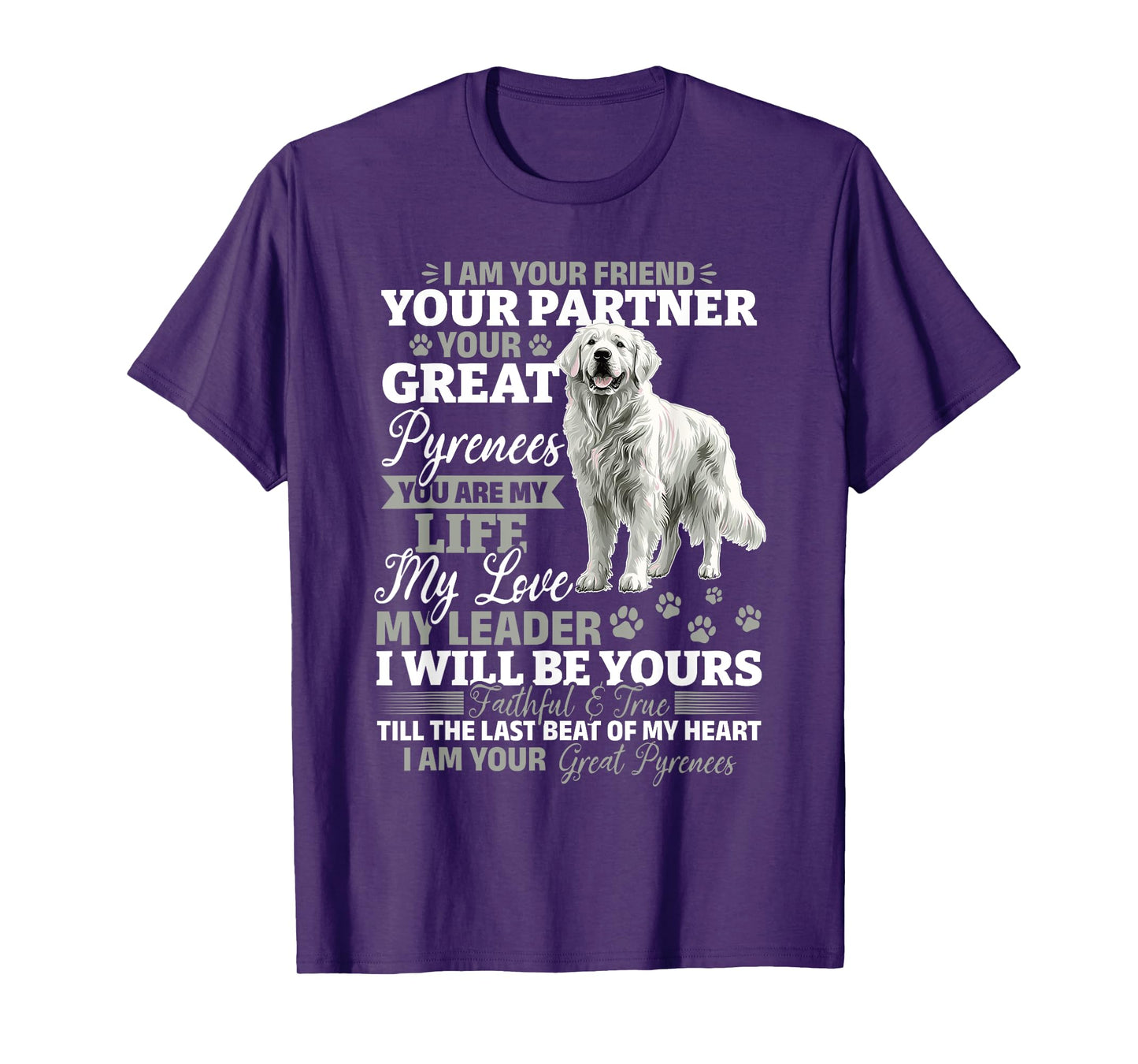 Great Pyrenees Dog Owner T-Shirt for Men Women Girls Kids