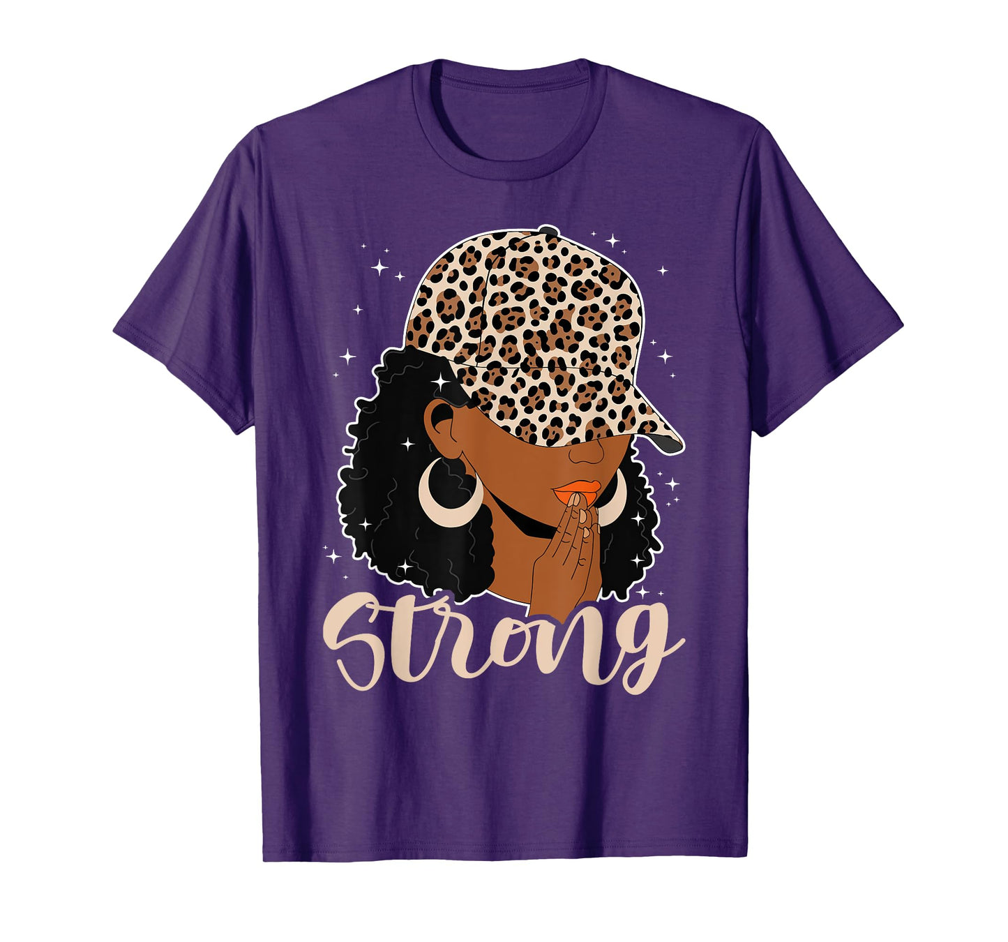 Strong Black Woman Praying Afro African American Christian T-Shirt
