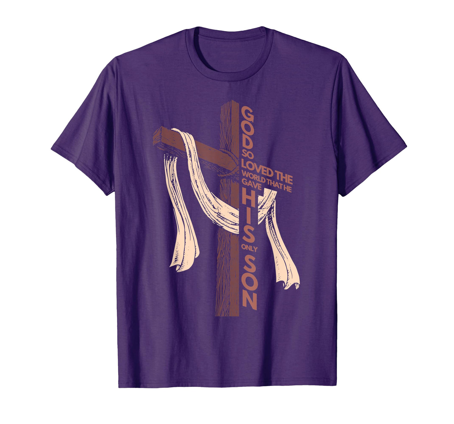 John 3:16 Christian Cross Bible T-Shirt