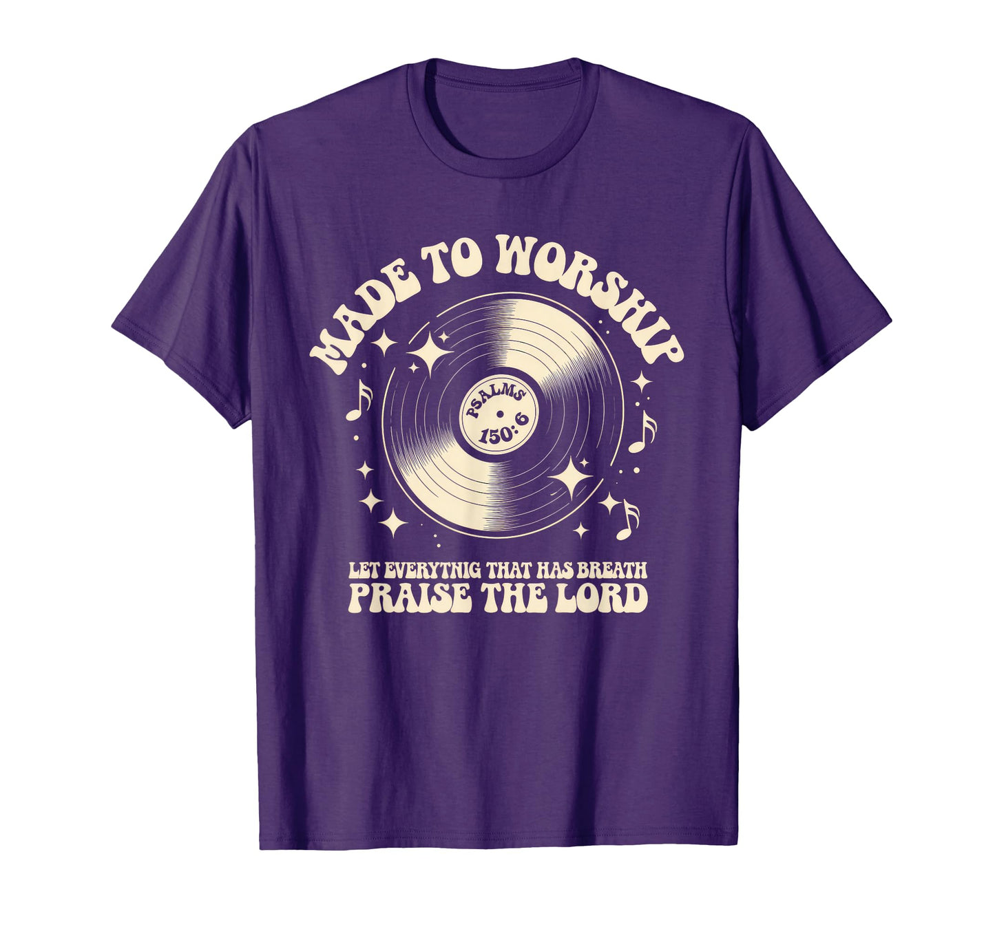 Worship Tshirt Christian Music Retro Cassette Psalms 150:6 T-Shirt