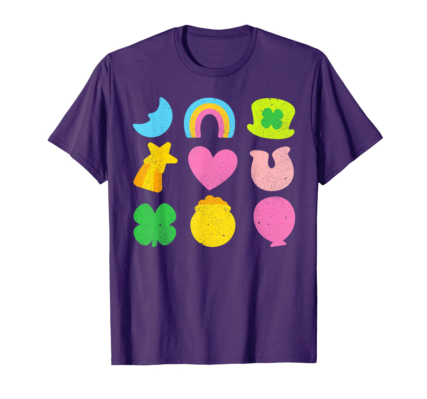 Lucky Charm Patricks Day Pot Of Gold Irish Shamrock Rainbow T-Shirt